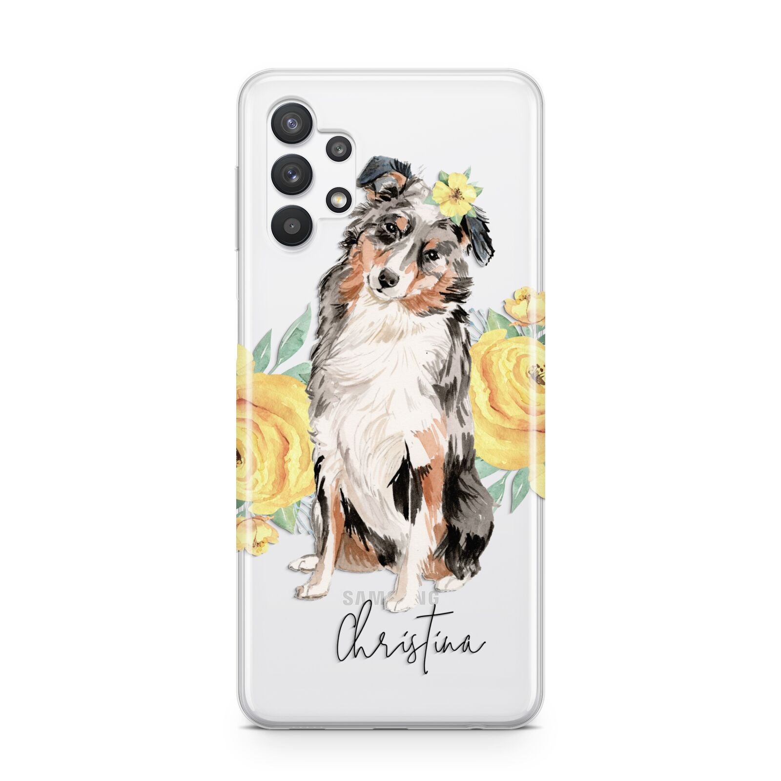 Personalised Australian Shepherd Samsung A32 5G Case