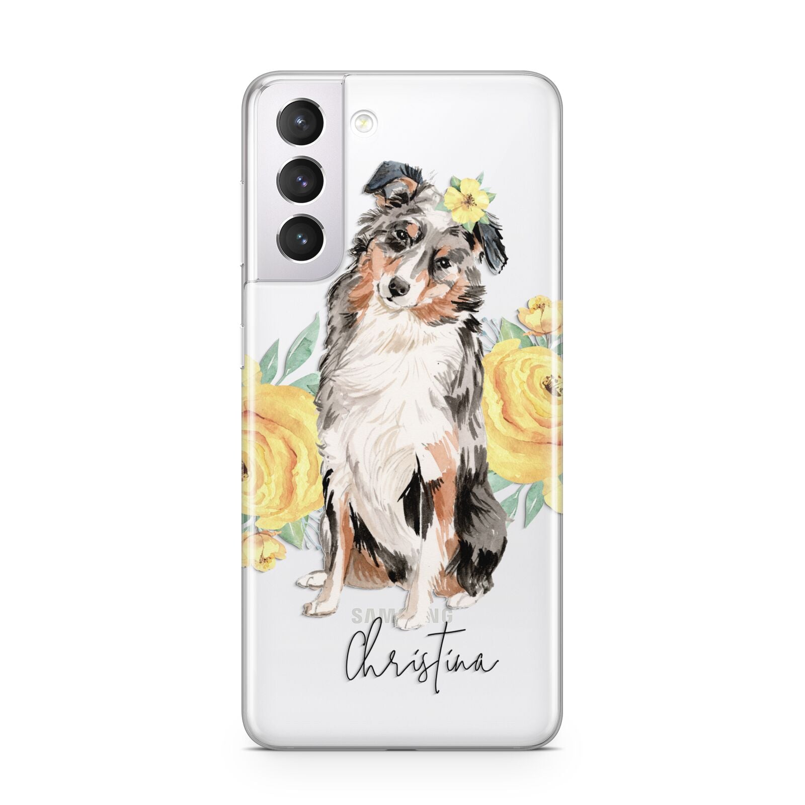 Personalised Australian Shepherd Samsung S21 Case