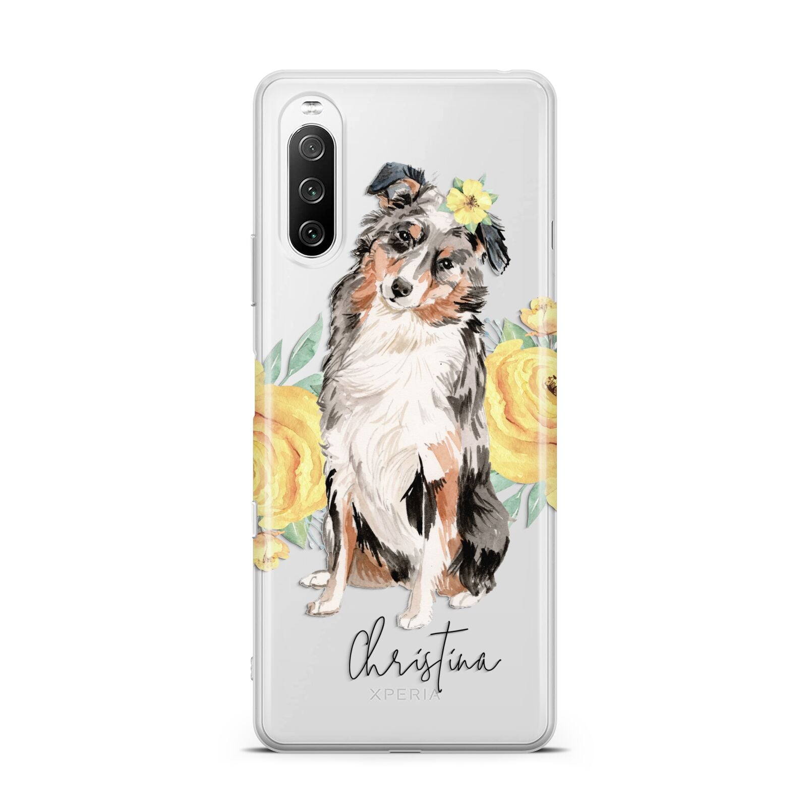 Personalised Australian Shepherd Sony Xperia 10 III Case