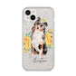 Personalised Australian Shepherd iPhone 14 Plus Glitter Tough Case Starlight