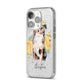 Personalised Australian Shepherd iPhone 14 Pro Glitter Tough Case Silver Angled Image