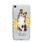 Personalised Australian Shepherd iPhone 7 Bumper Case on Silver iPhone
