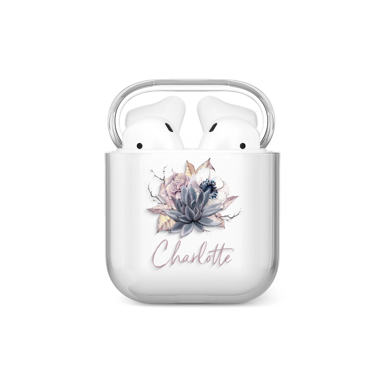 Personalised Autumn Floral AirPods Case