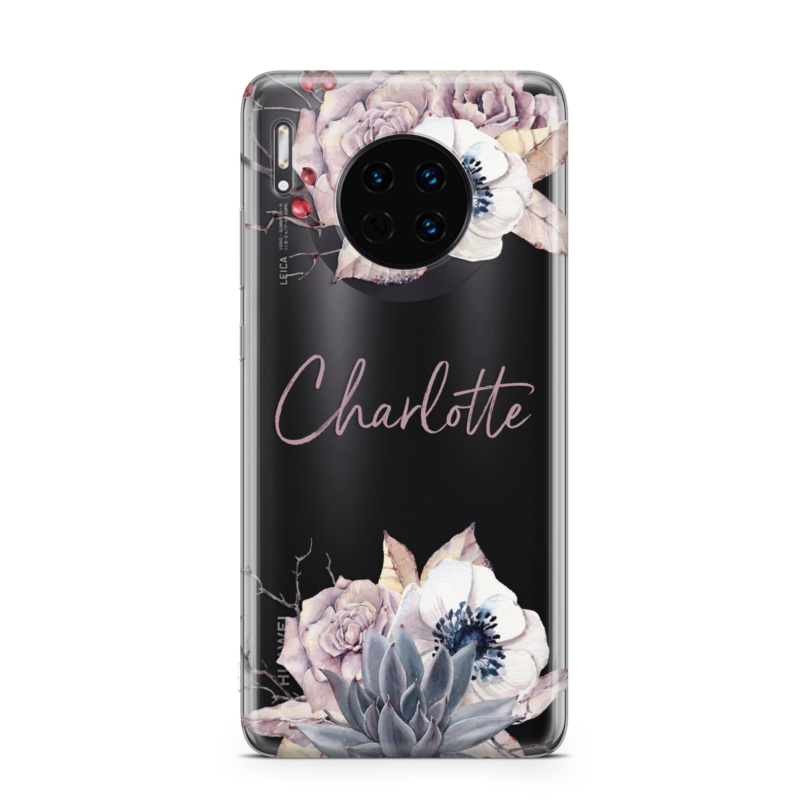 Personalised Autumn Floral Huawei Mate 30