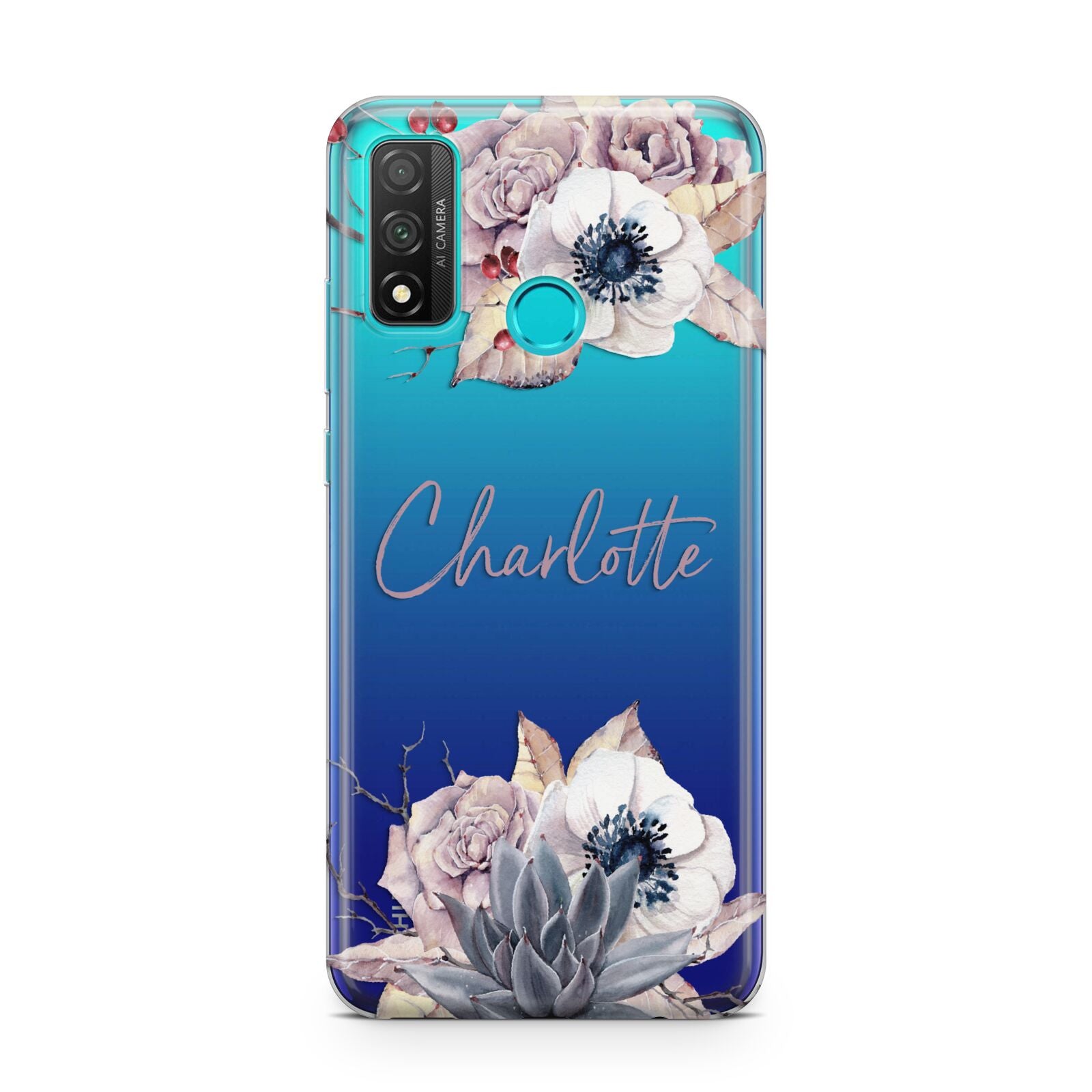 Personalised Autumn Floral Huawei P Smart 2020