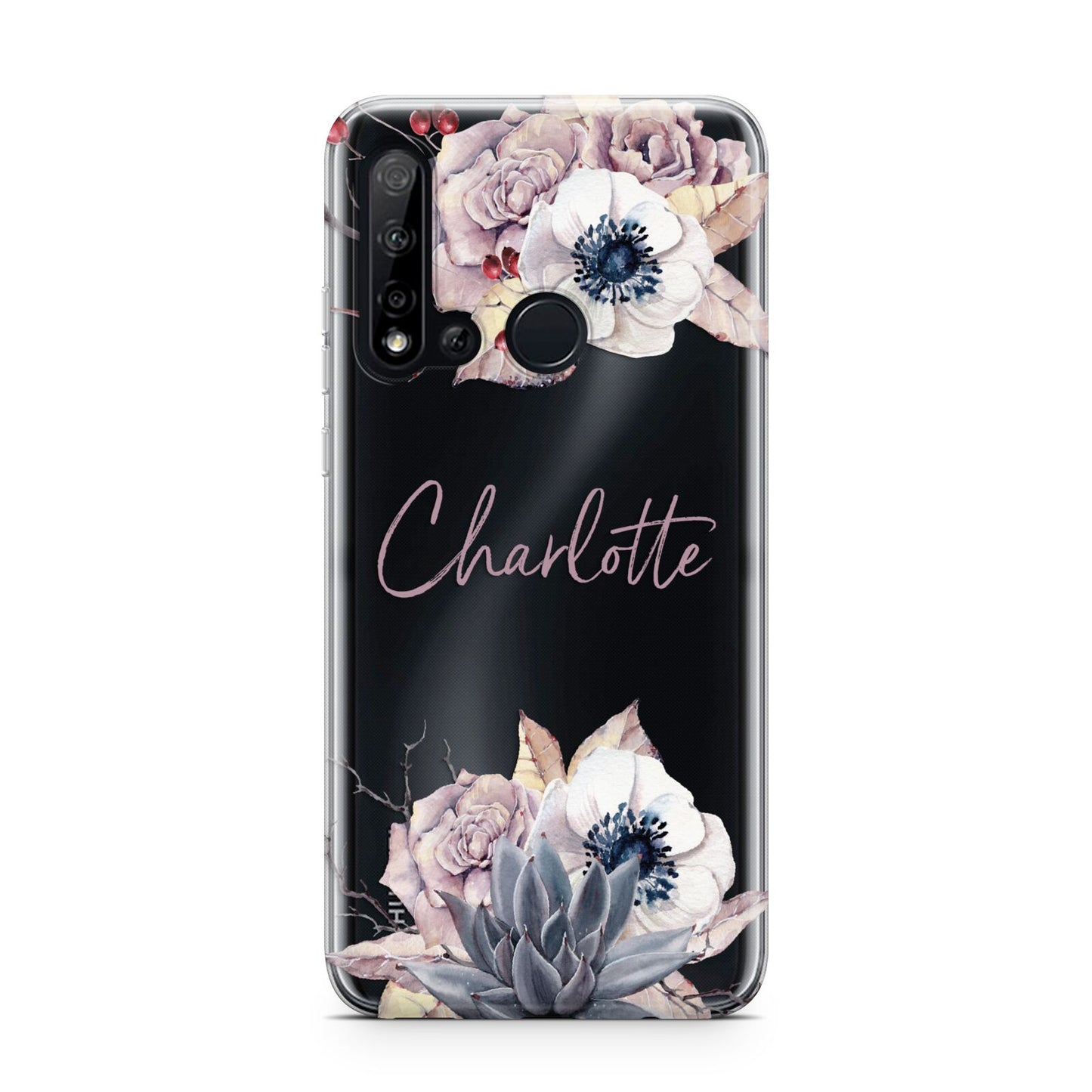 Personalised Autumn Floral Huawei P20 Lite 5G Phone Case