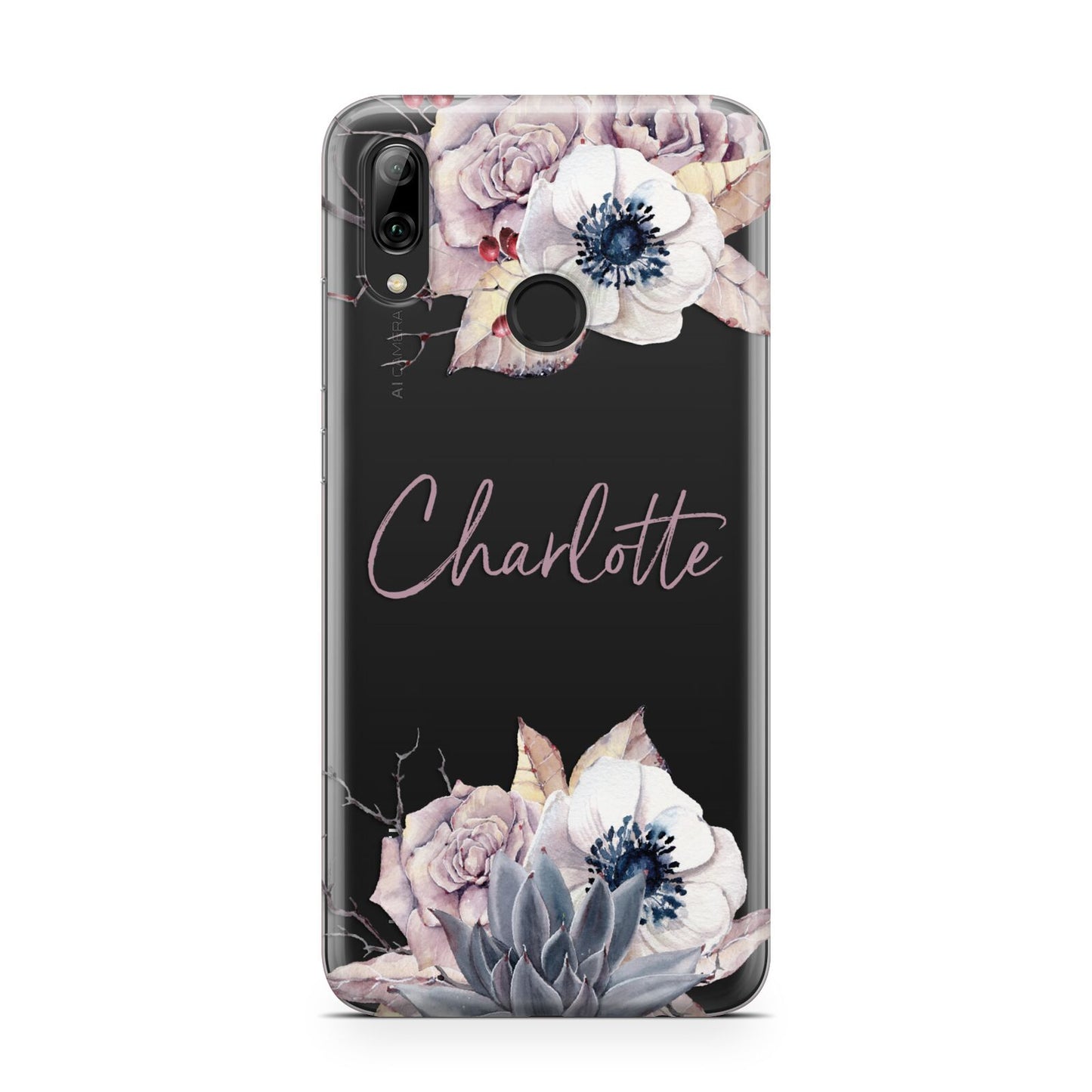 Personalised Autumn Floral Huawei Y7 2019