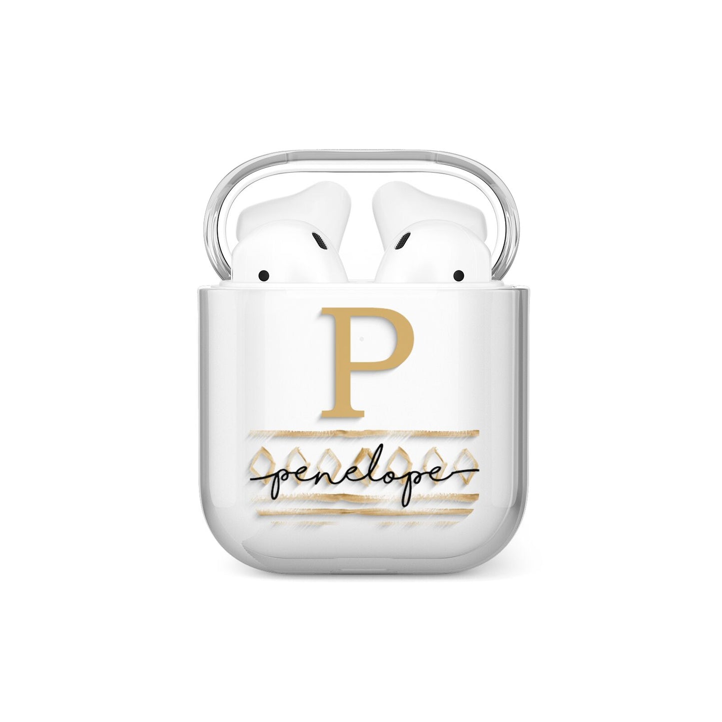 Personalised Aztec Gold AirPods Case