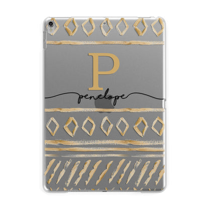 Personalised Aztec Gold Apple iPad Silver Case