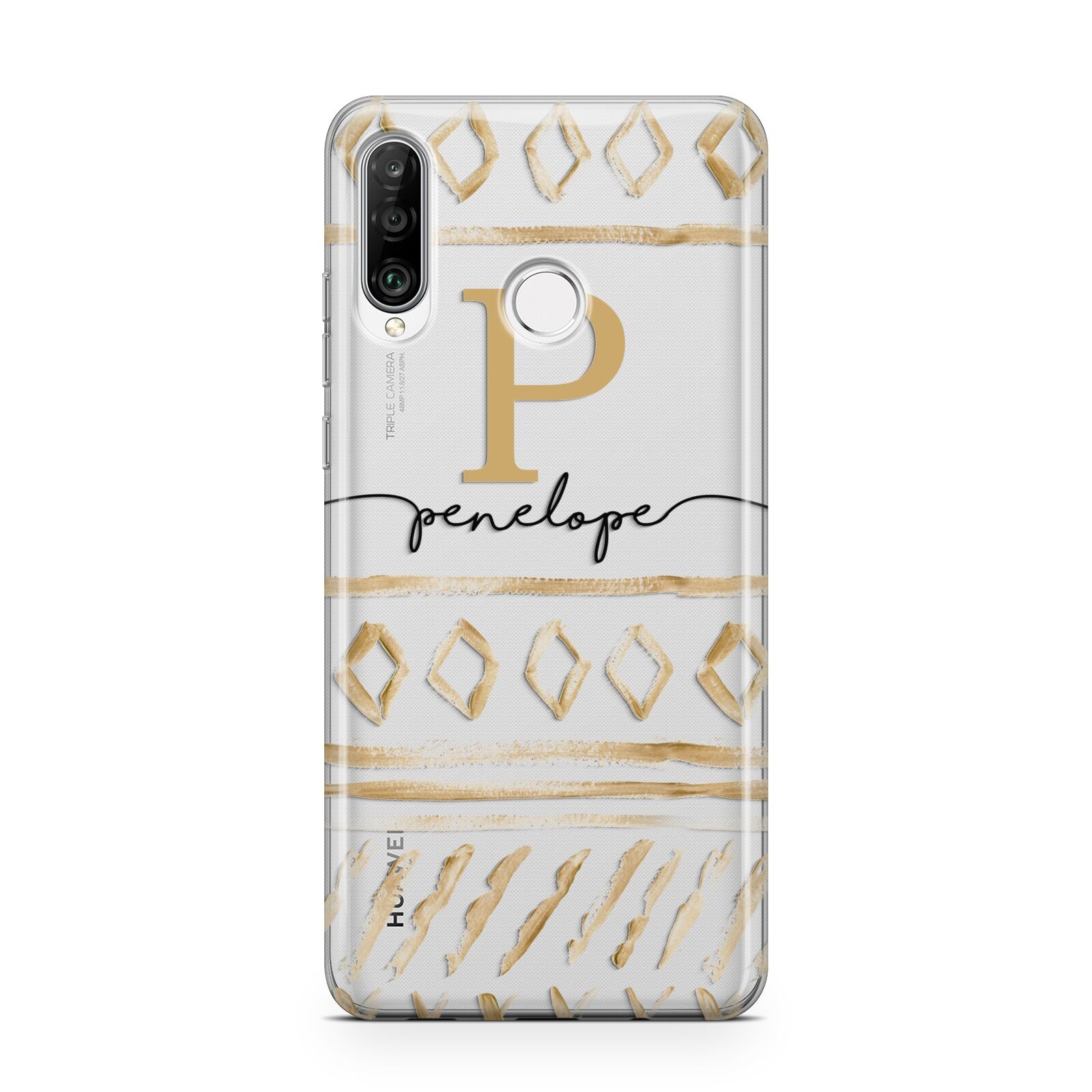 Personalised Aztec Gold Huawei P30 Lite Phone Case