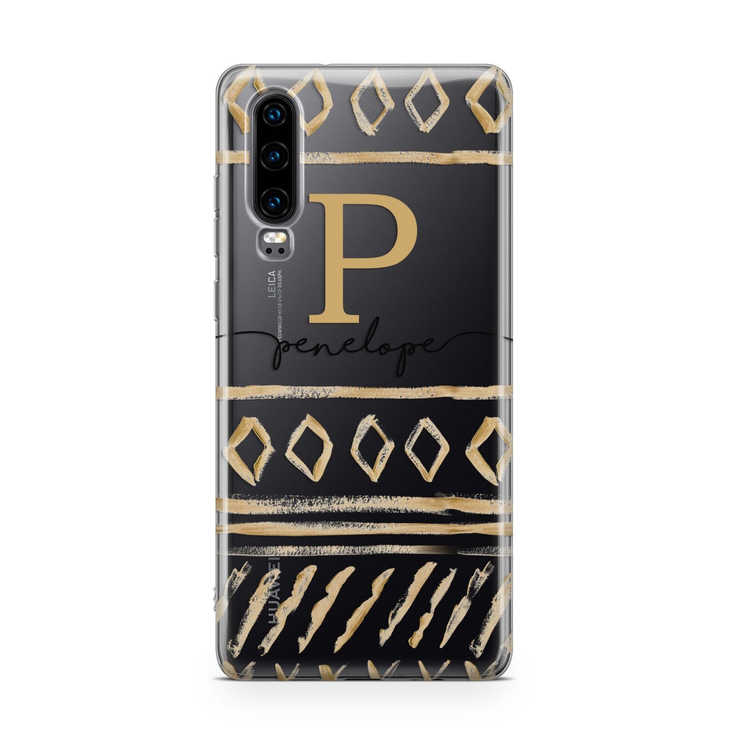 Personalised Aztec Gold Huawei P30 Phone Case