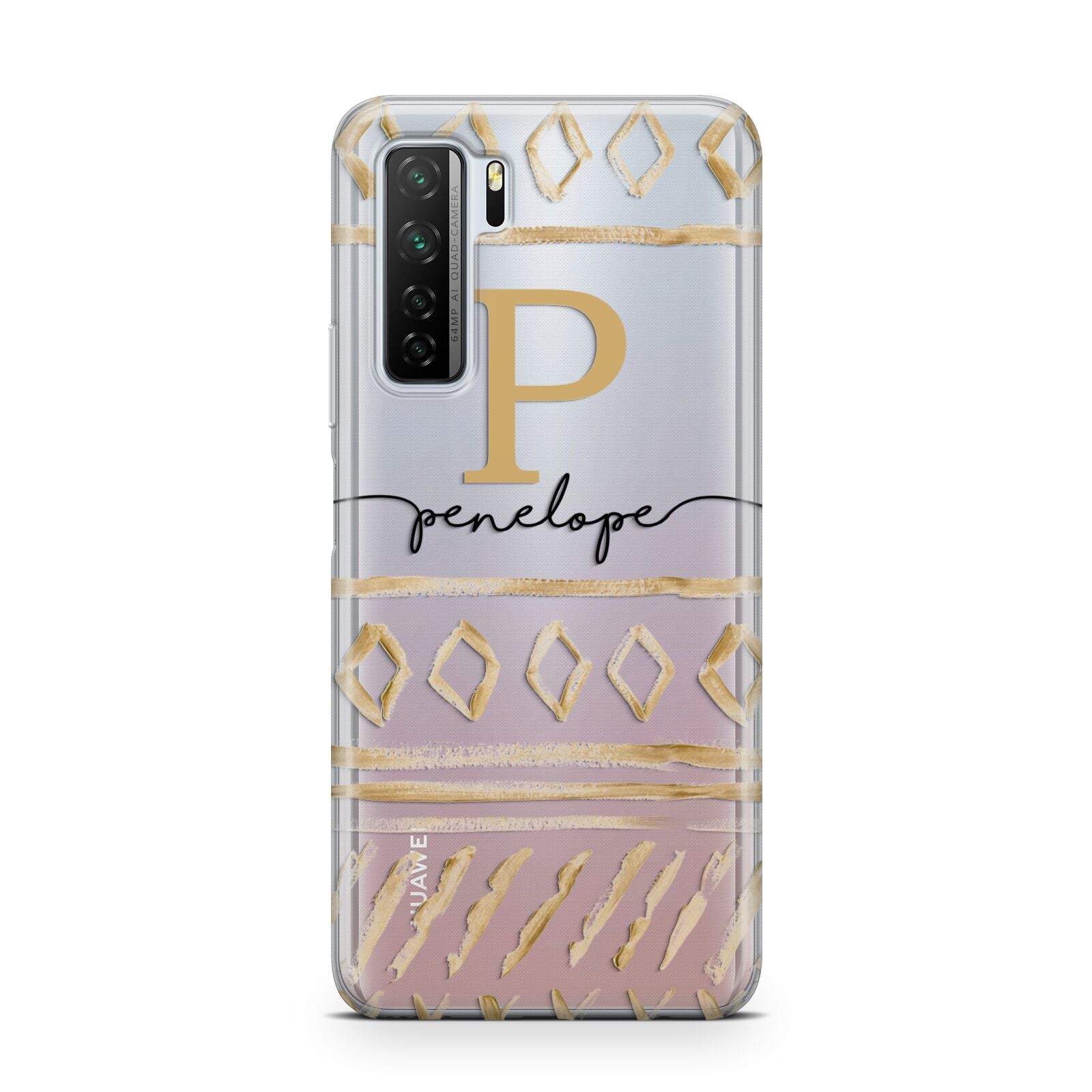 Personalised Aztec Gold Huawei P40 Lite 5G Phone Case