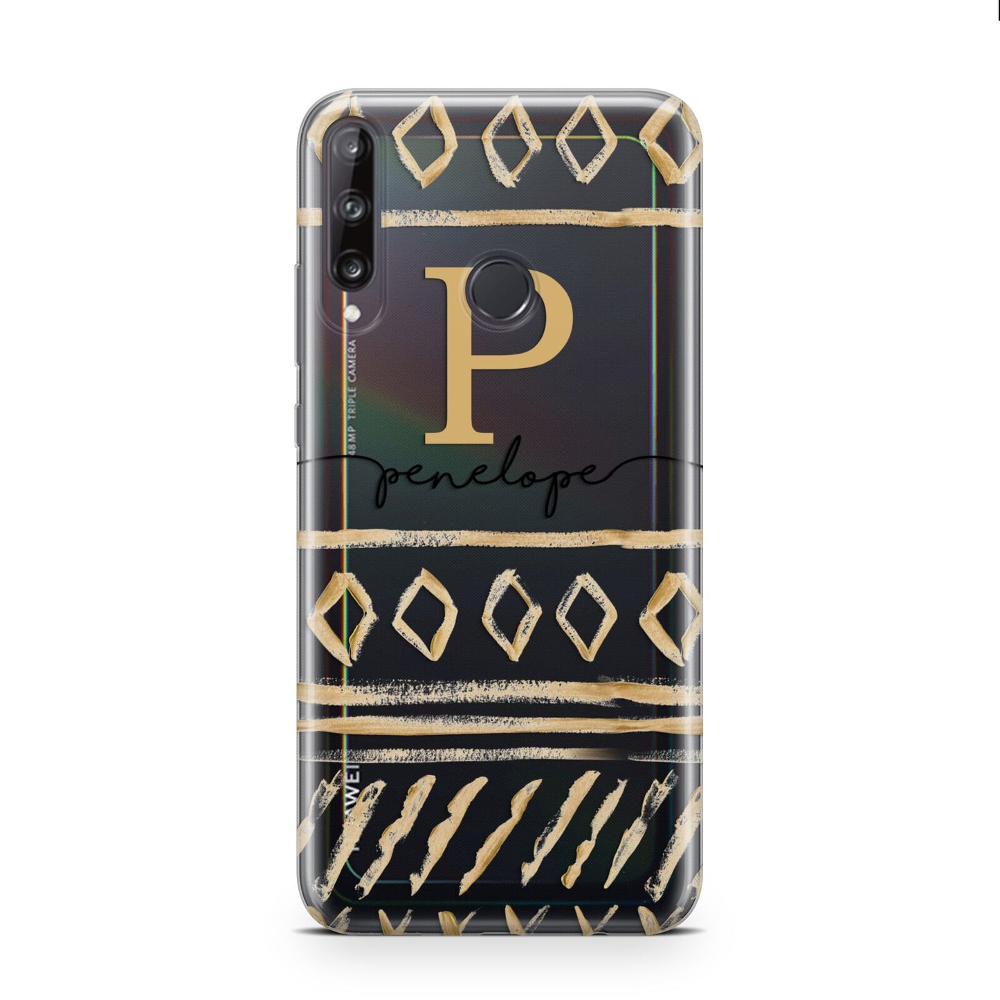 Personalised Aztec Gold Huawei P40 Lite E Phone Case