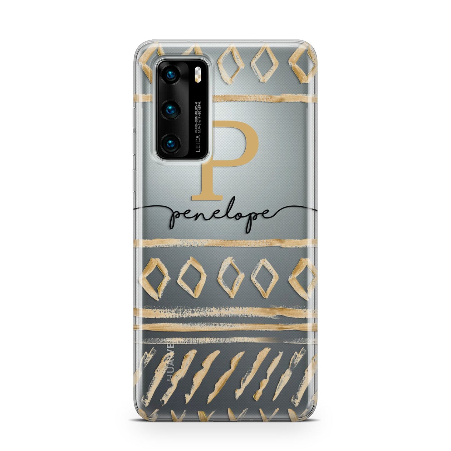 Personalised Aztec Gold Huawei P40 Phone Case