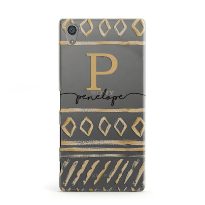 Personalised Aztec Gold Sony Xperia Case