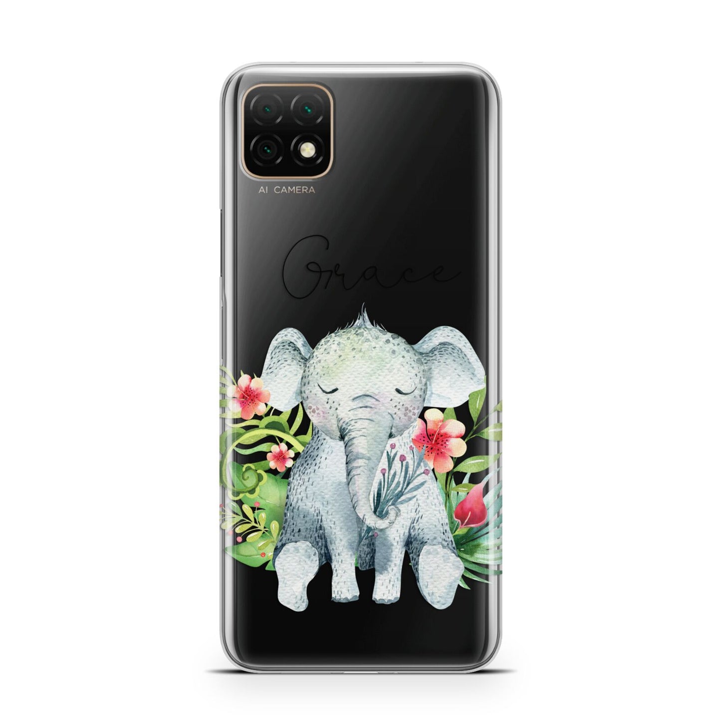 Personalised Baby Elephant Huawei Enjoy 20 Phone Case