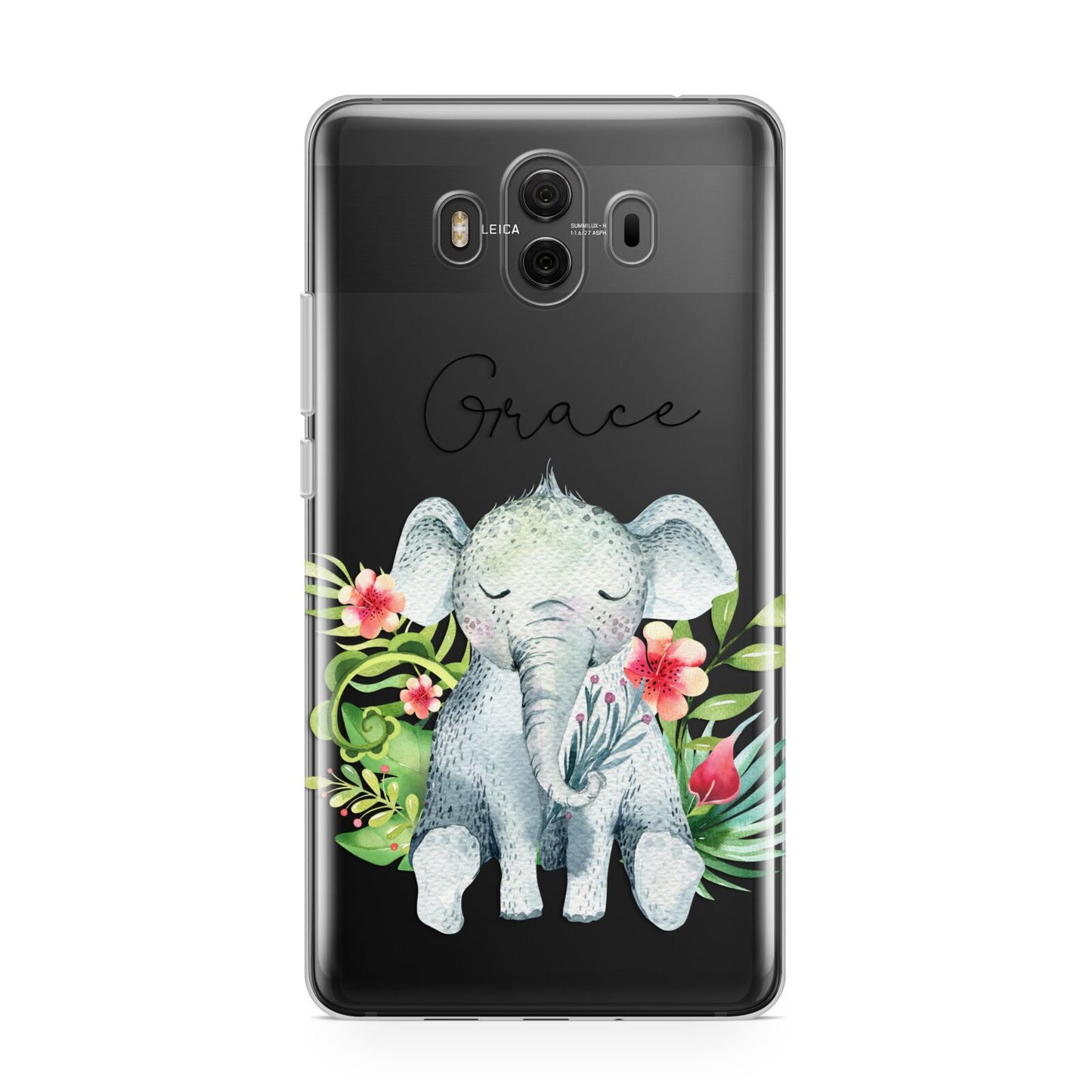 Personalised Baby Elephant Huawei Mate 10 Protective Phone Case