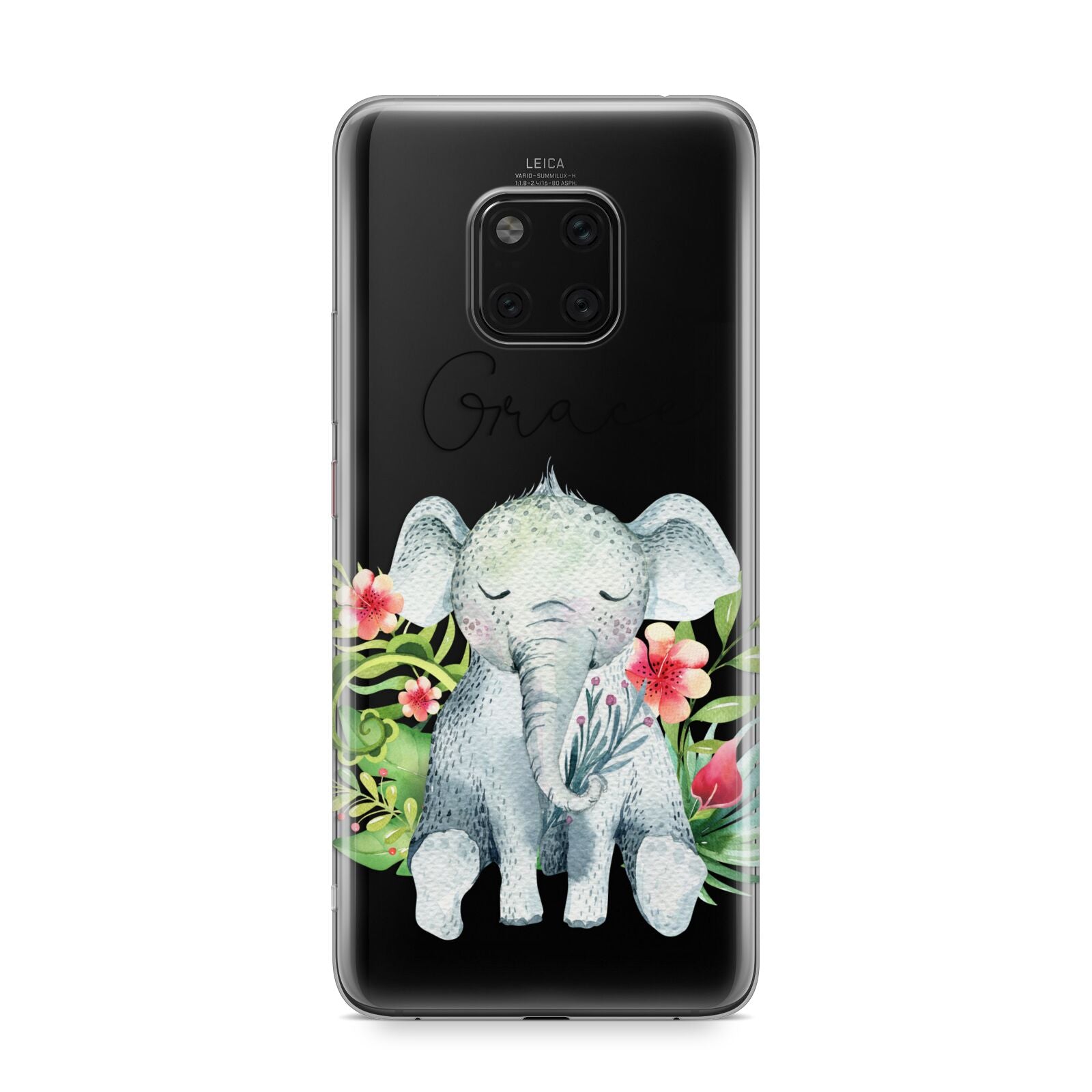 Personalised Baby Elephant Huawei Mate 20 Pro Phone Case