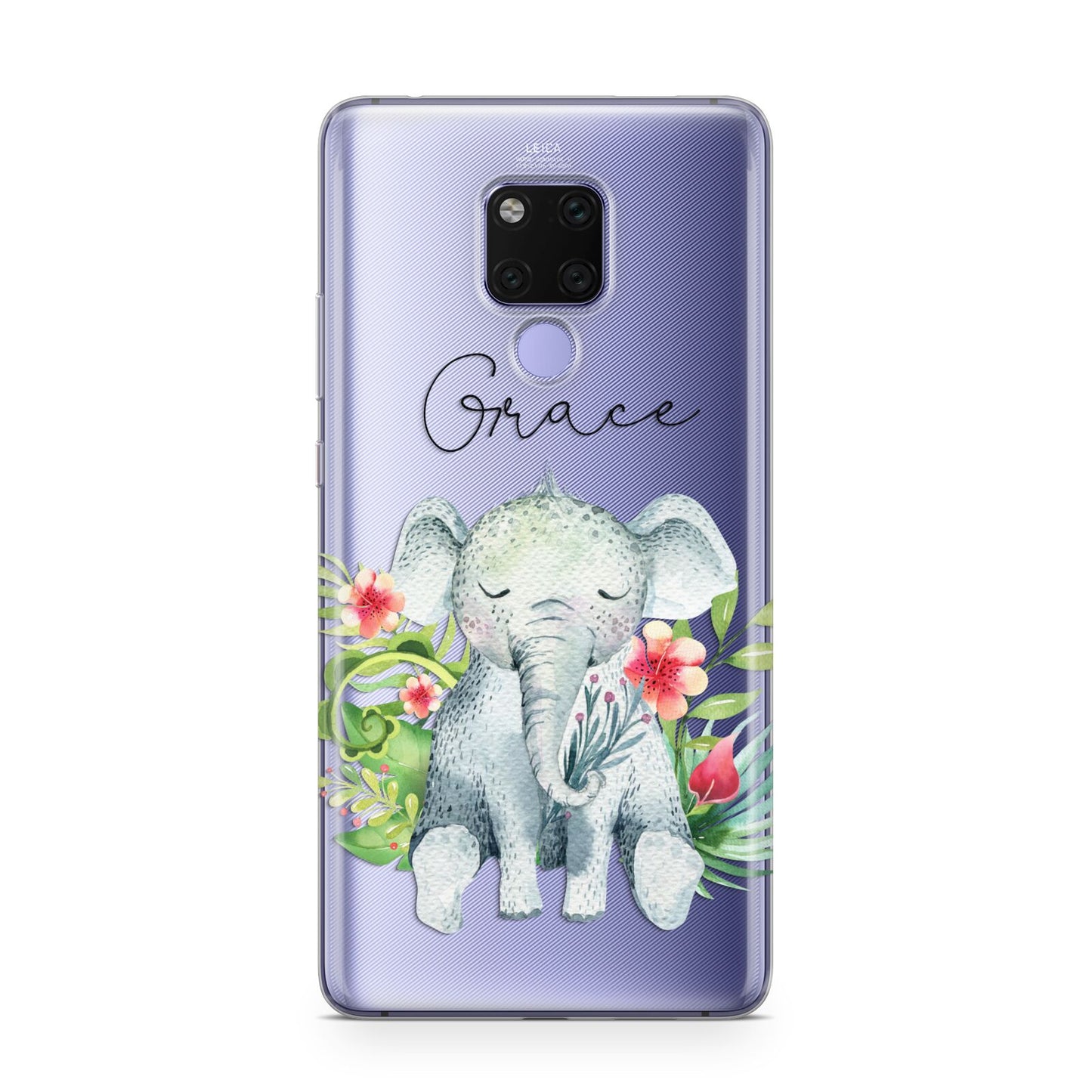 Personalised Baby Elephant Huawei Mate 20X Phone Case