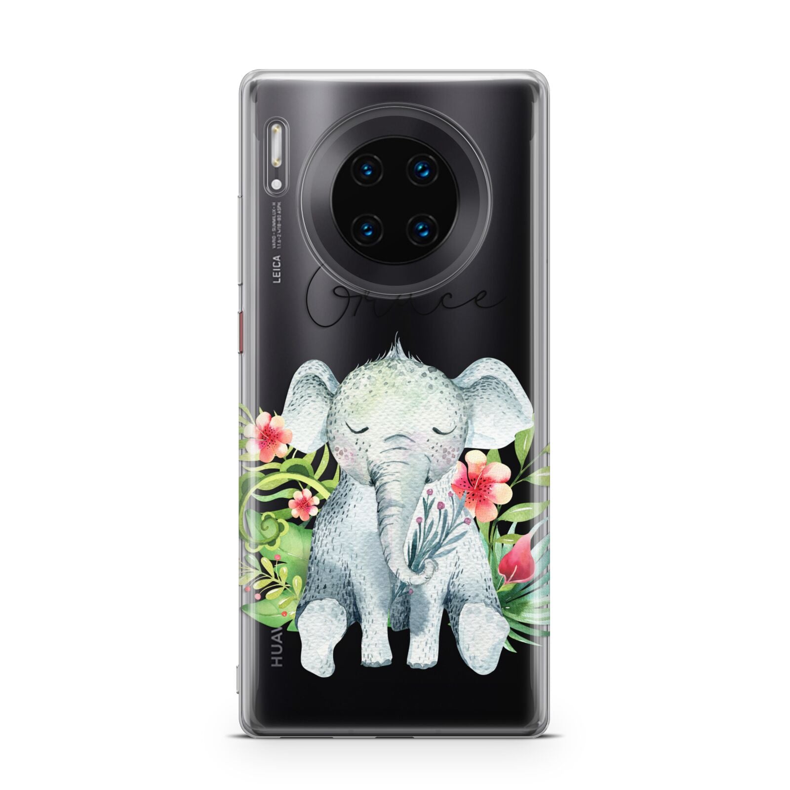 Personalised Baby Elephant Huawei Mate 30 Pro Phone Case