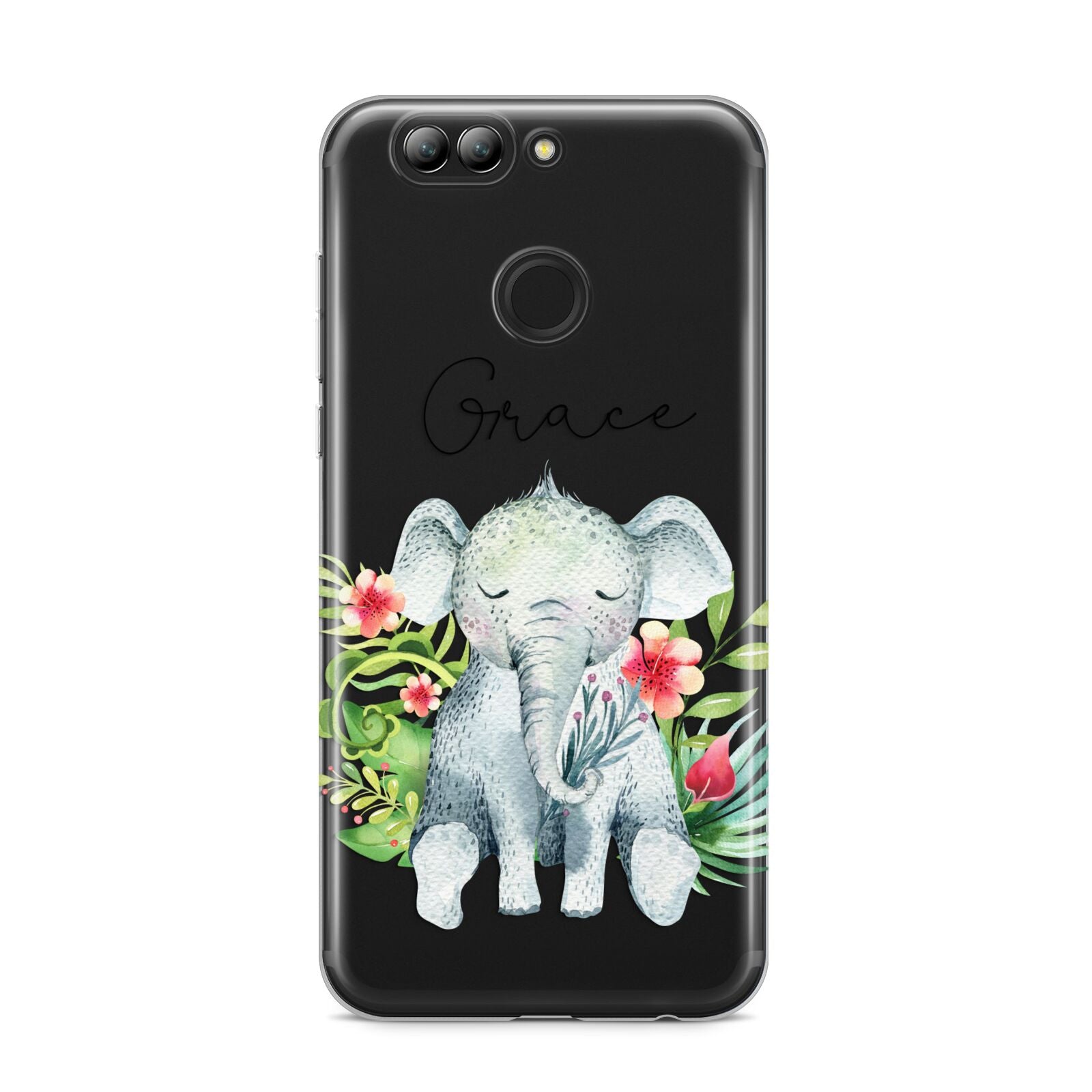 Personalised Baby Elephant Huawei Nova 2s Phone Case