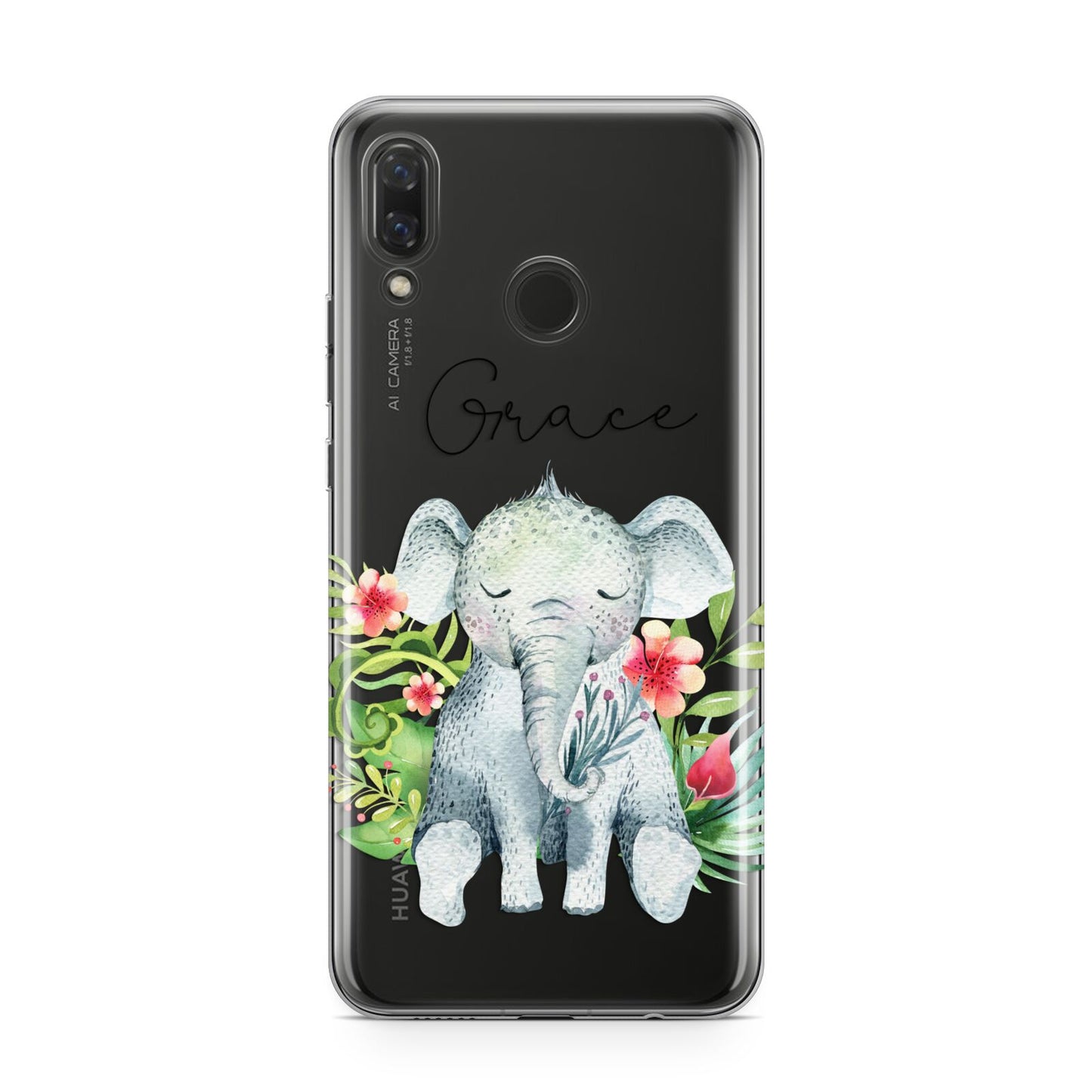 Personalised Baby Elephant Huawei Nova 3 Phone Case