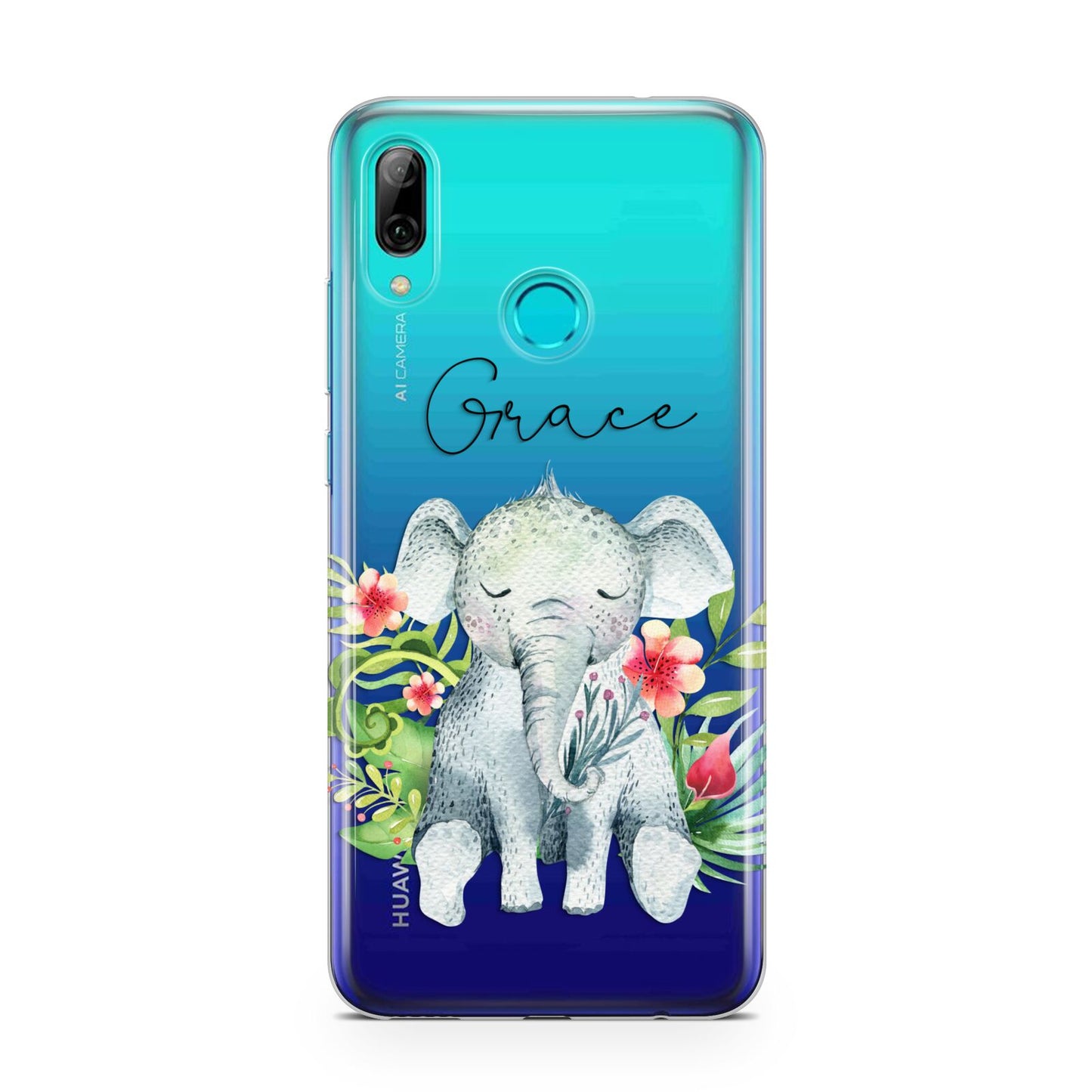 Personalised Baby Elephant Huawei P Smart 2019 Case