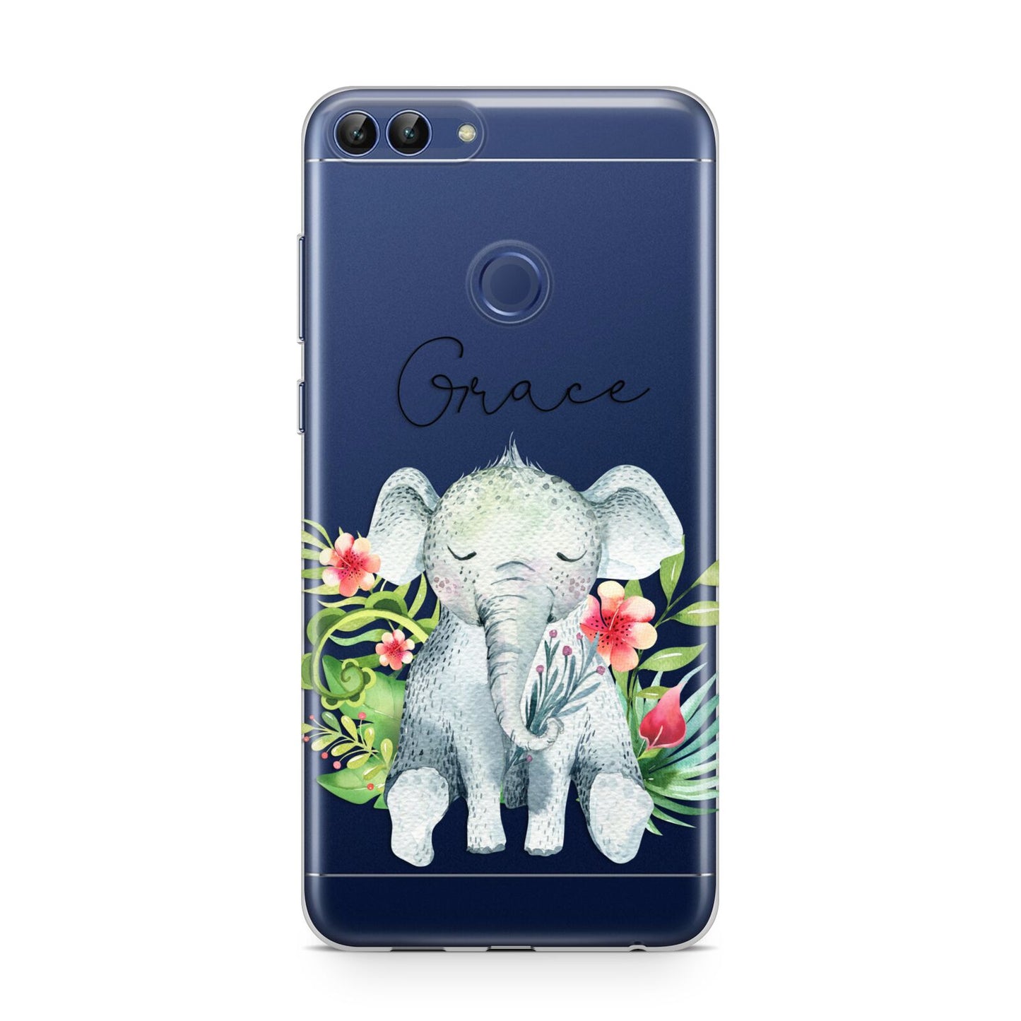 Personalised Baby Elephant Huawei P Smart Case