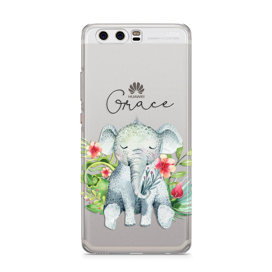 Personalised Baby Elephant Huawei P10 Phone Case