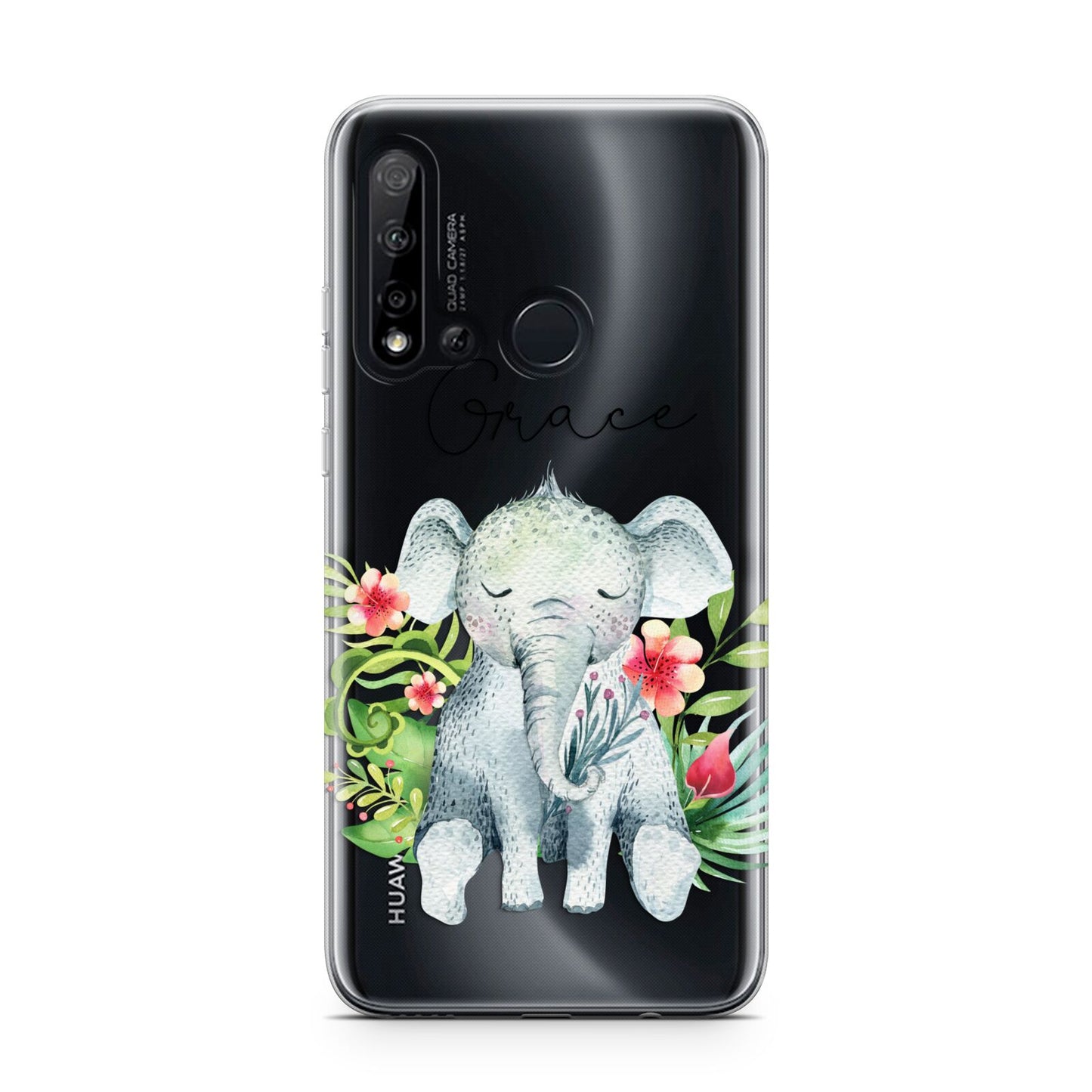 Personalised Baby Elephant Huawei P20 Lite 5G Phone Case