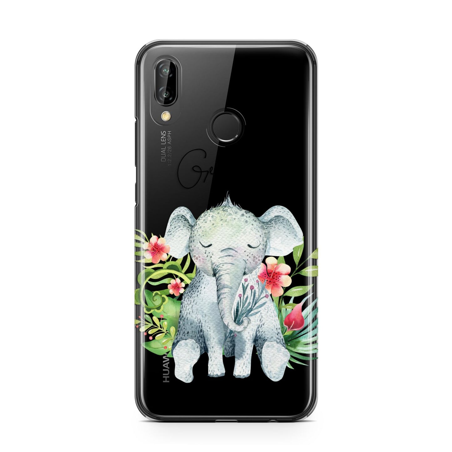 Personalised Baby Elephant Huawei P20 Lite Phone Case