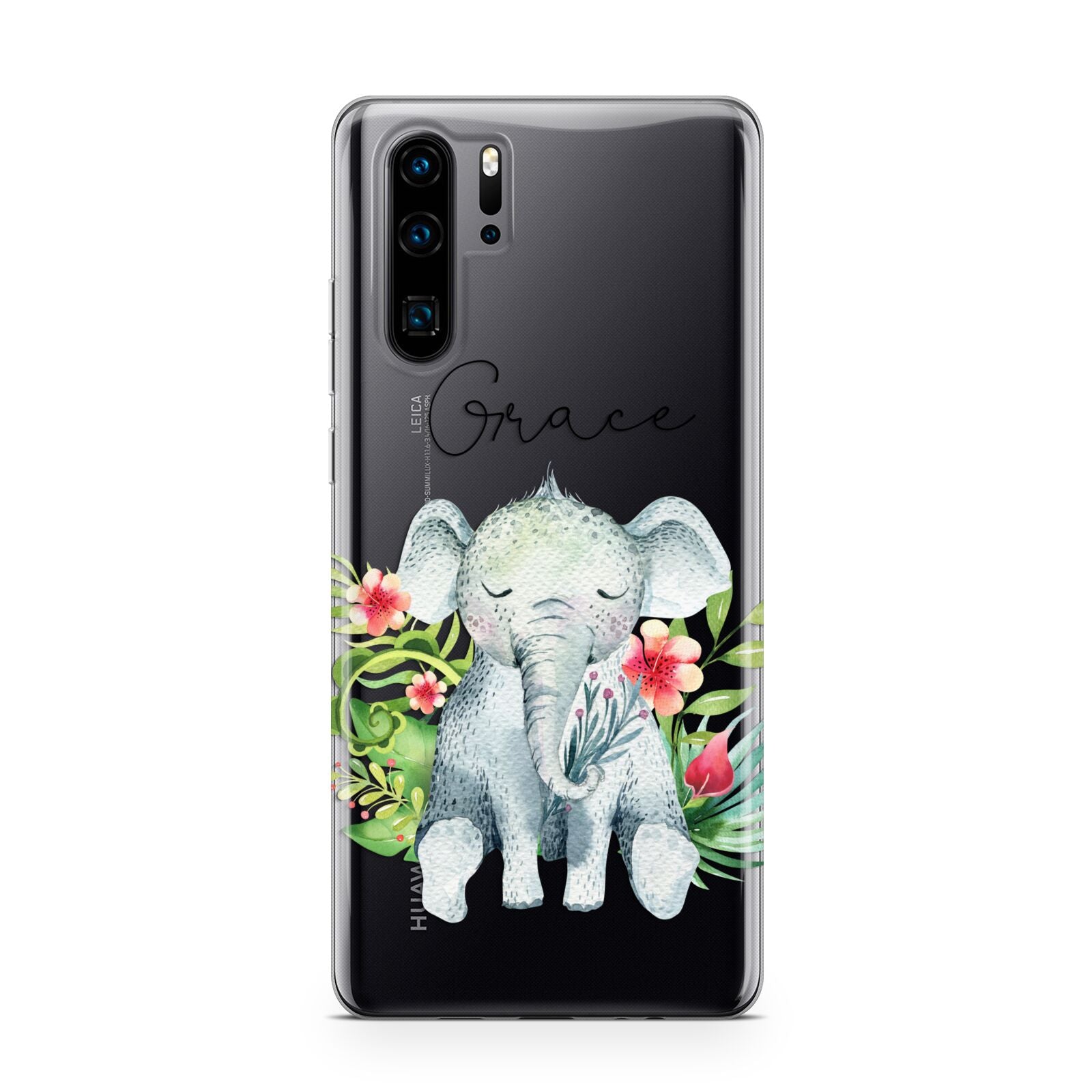 Personalised Baby Elephant Huawei P30 Pro Phone Case