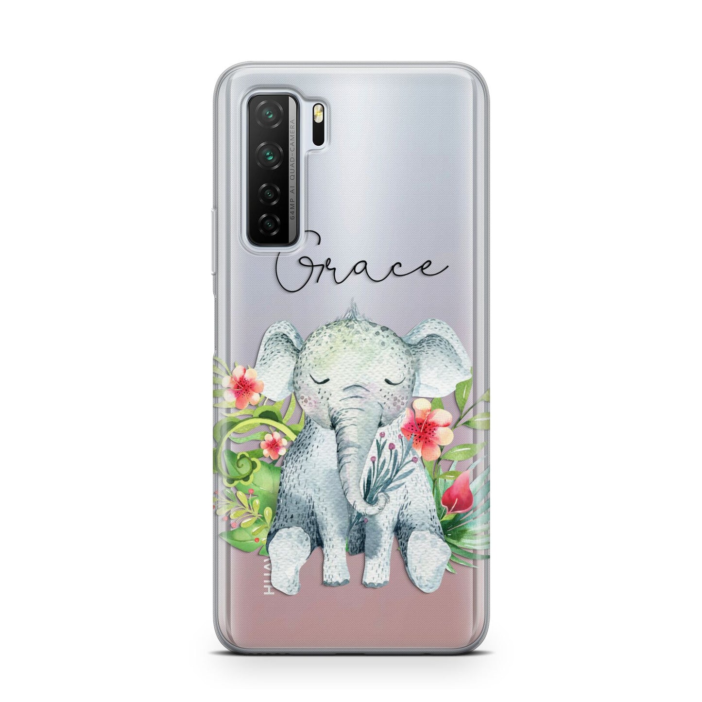 Personalised Baby Elephant Huawei P40 Lite 5G Phone Case