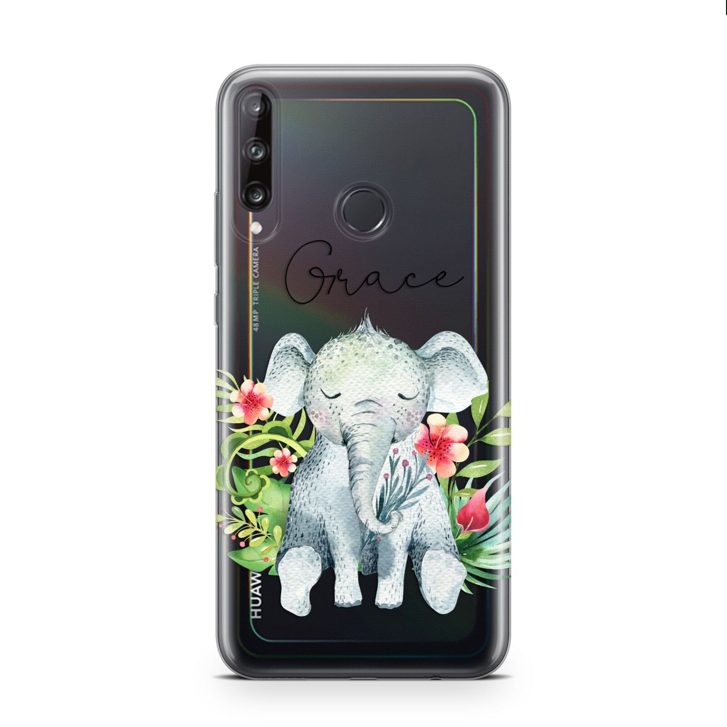 Personalised Baby Elephant Huawei P40 Lite E Phone Case