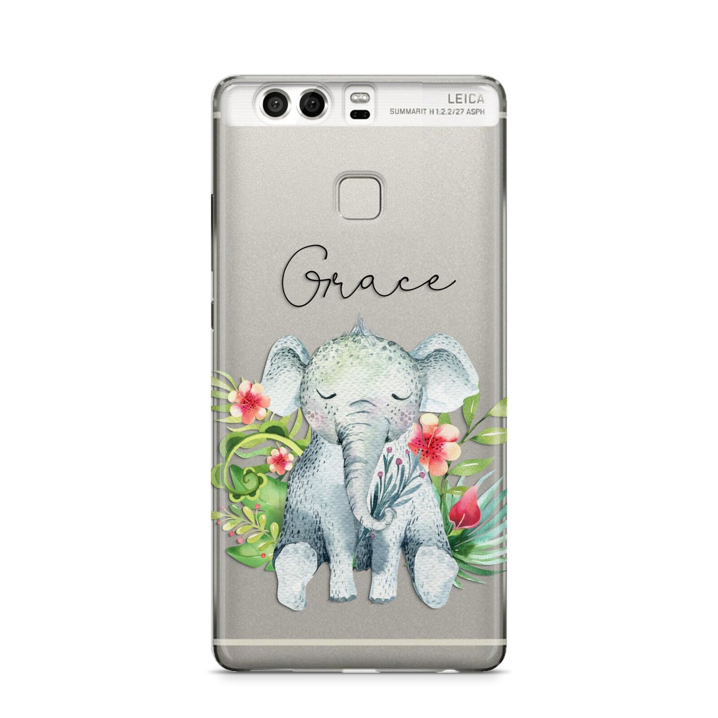 Personalised Baby Elephant Huawei P9 Case