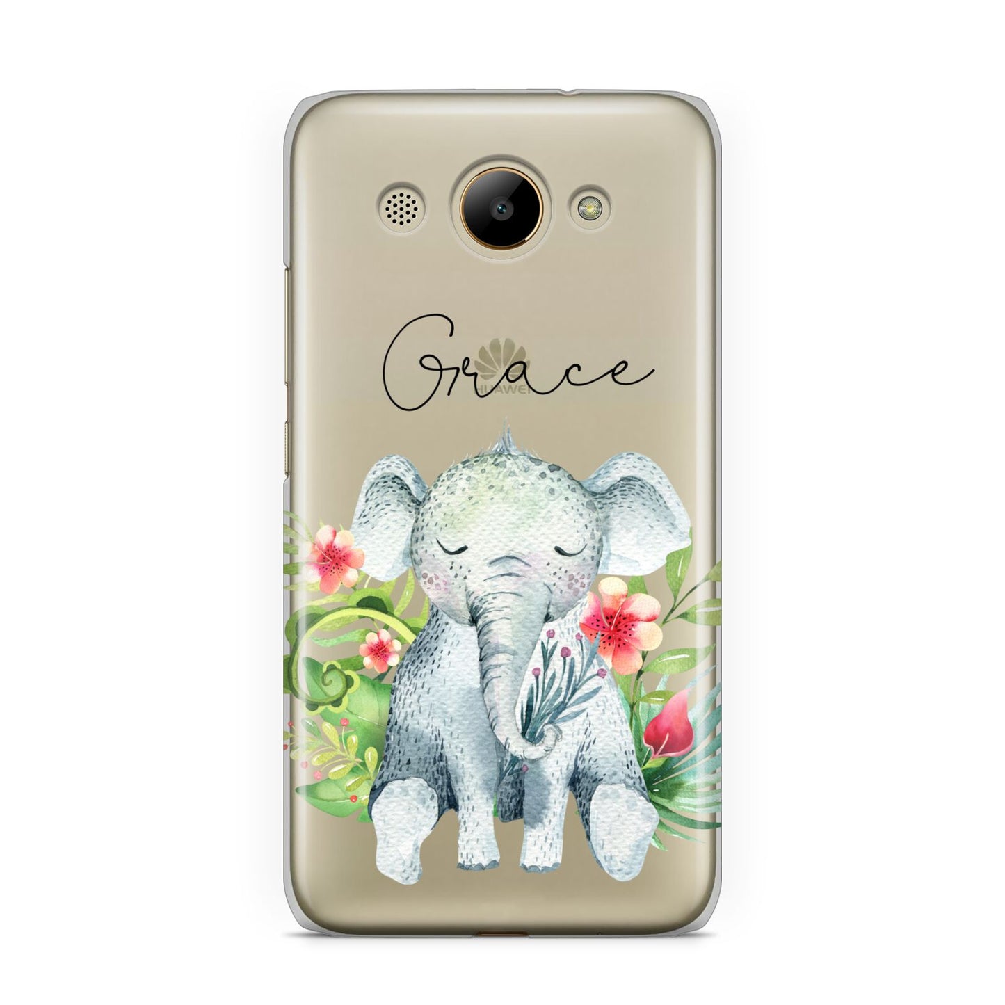 Personalised Baby Elephant Huawei Y3 2017