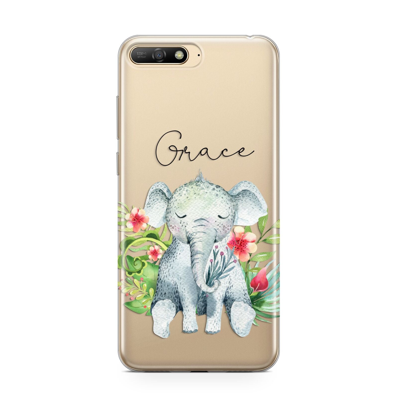 Personalised Baby Elephant Huawei Y6 2018