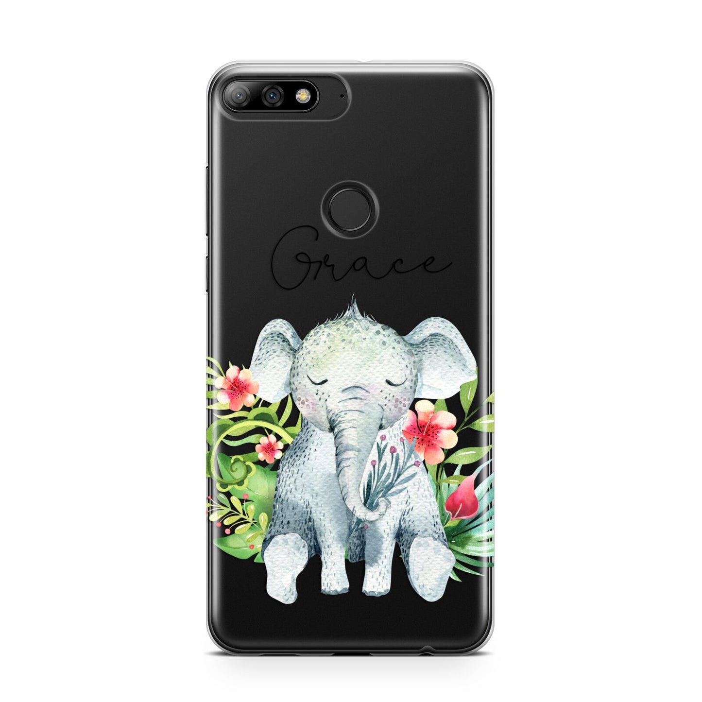 Personalised Baby Elephant Huawei Y7 2018