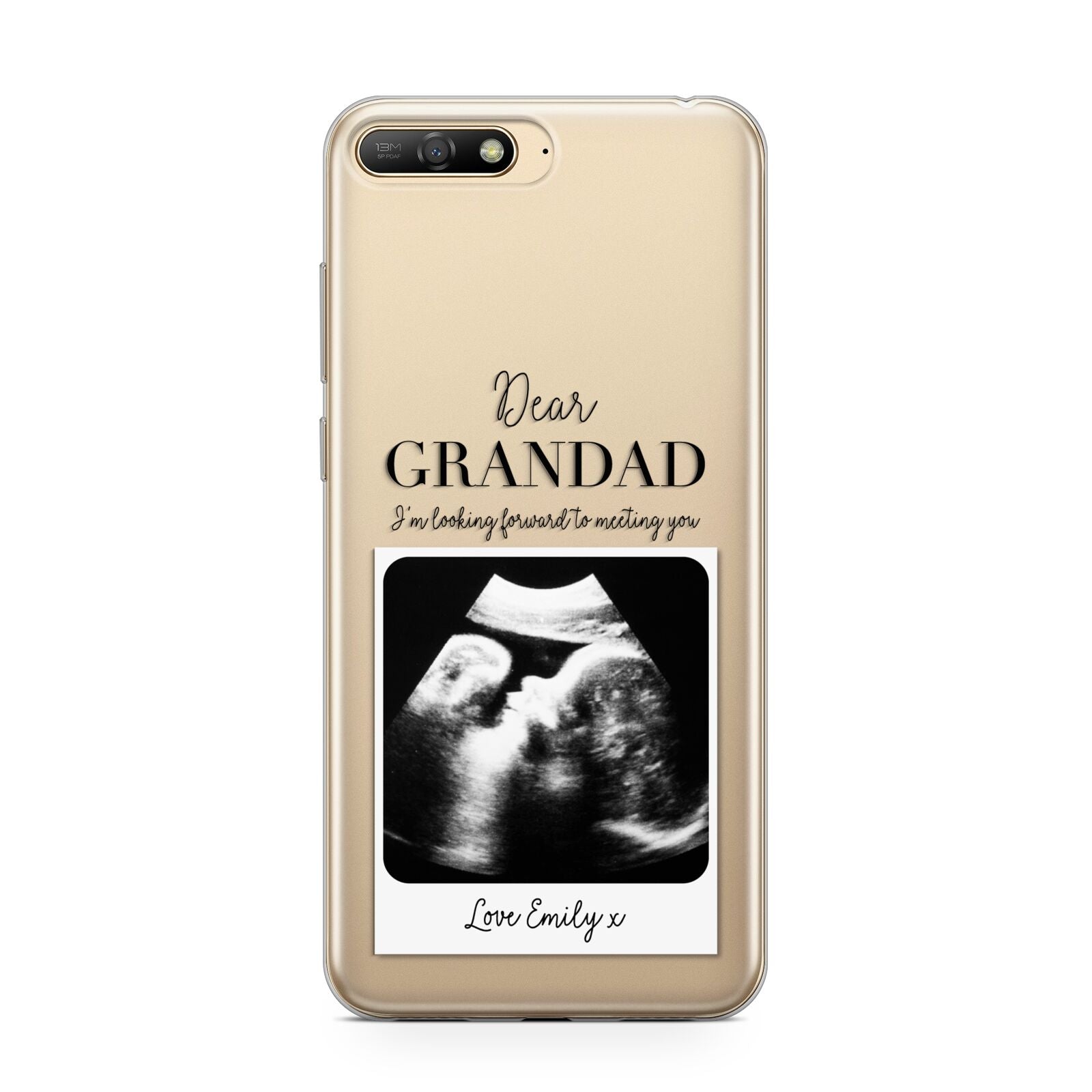 Personalised Baby Scan Photo Upload Huawei Y6 2018