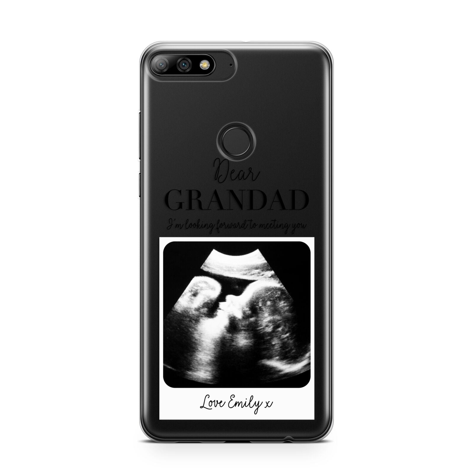 Personalised Baby Scan Photo Upload Huawei Y7 2018