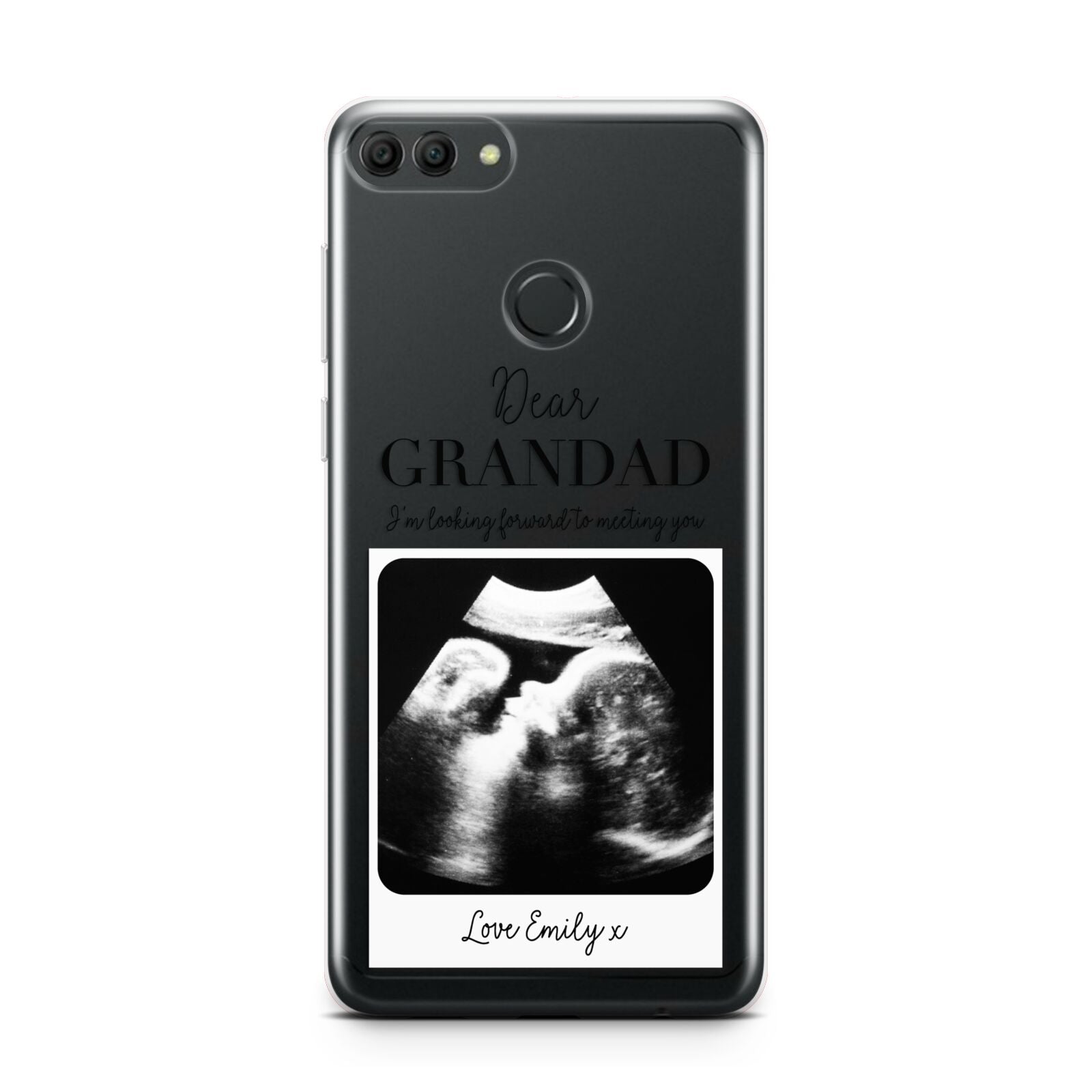 Personalised Baby Scan Photo Upload Huawei Y9 2018