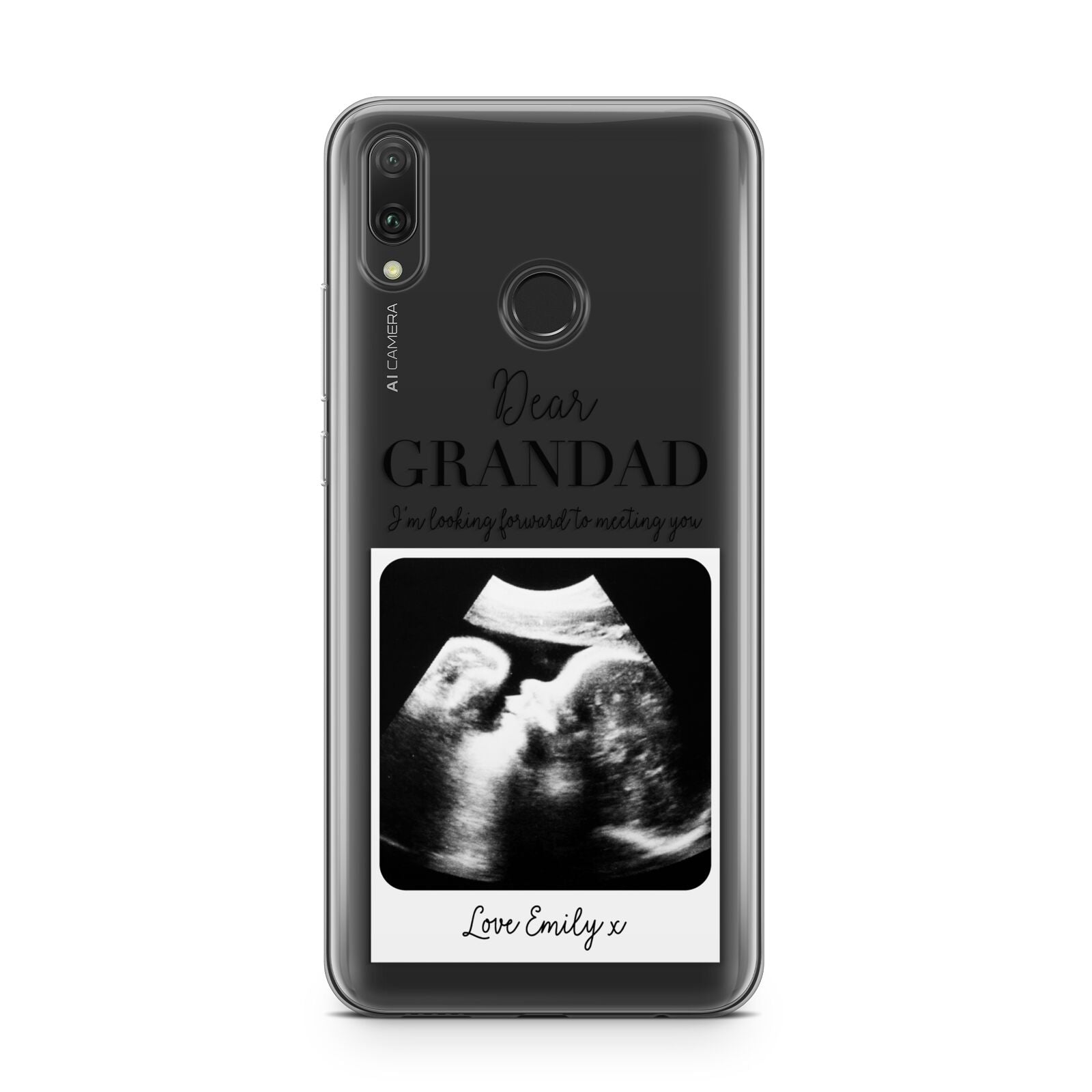 Personalised Baby Scan Photo Upload Huawei Y9 2019