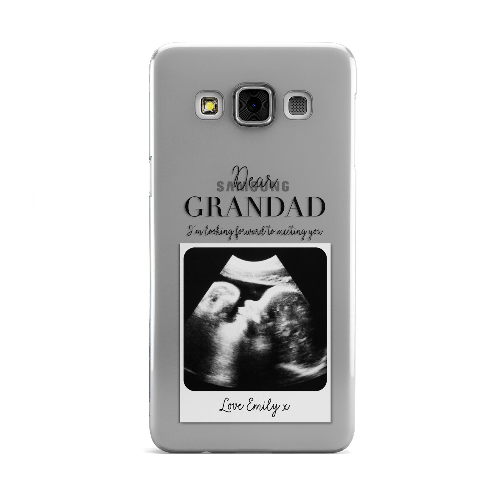 Personalised Baby Scan Photo Upload Samsung Galaxy A3 Case