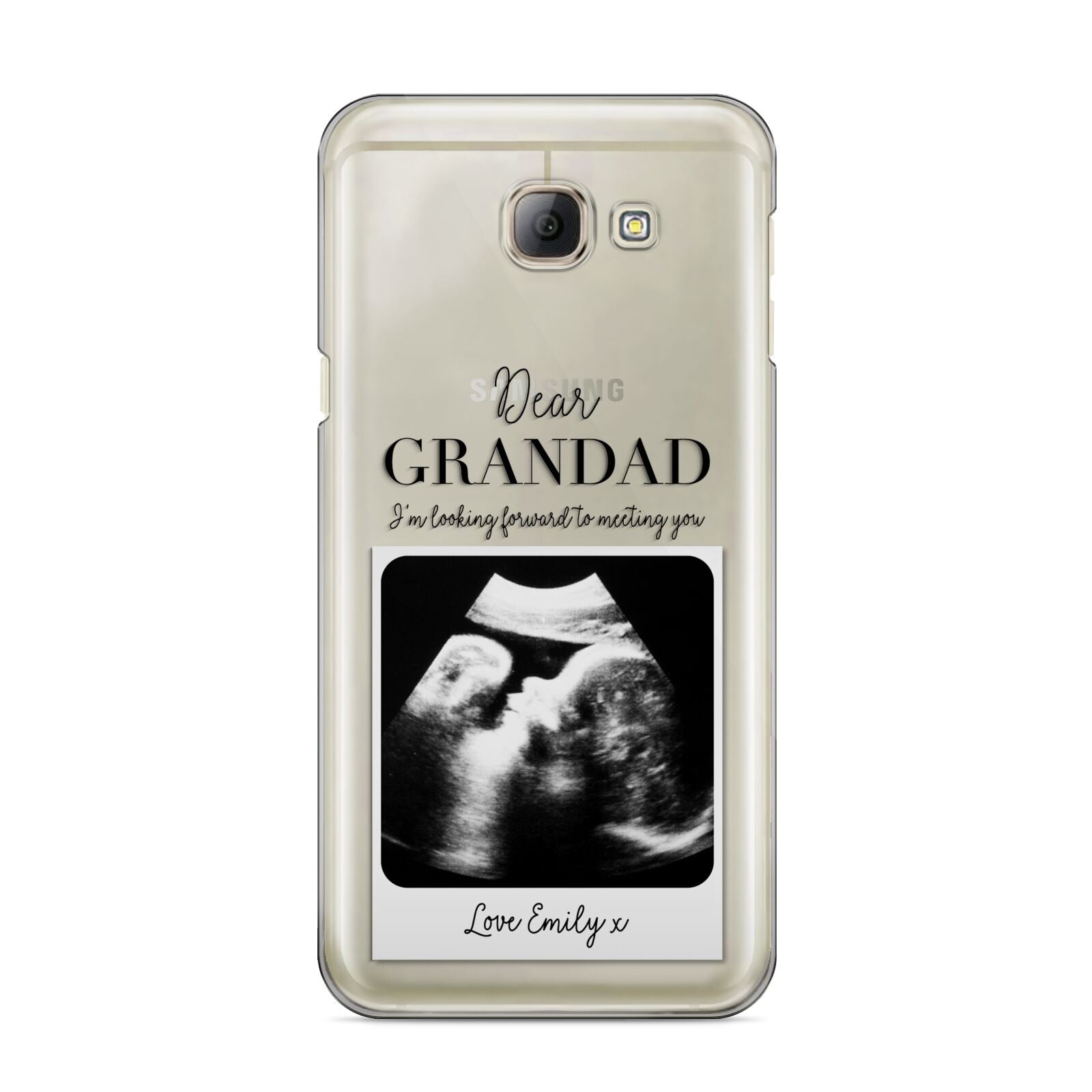 Personalised Baby Scan Photo Upload Samsung Galaxy A8 2016 Case