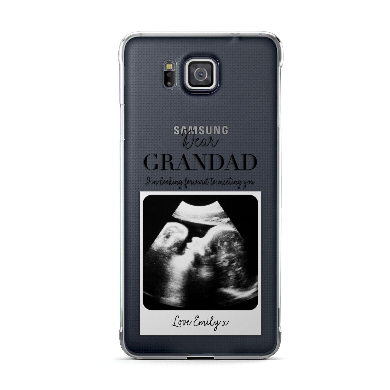 Personalised Baby Scan Photo Upload Samsung Galaxy Alpha Case