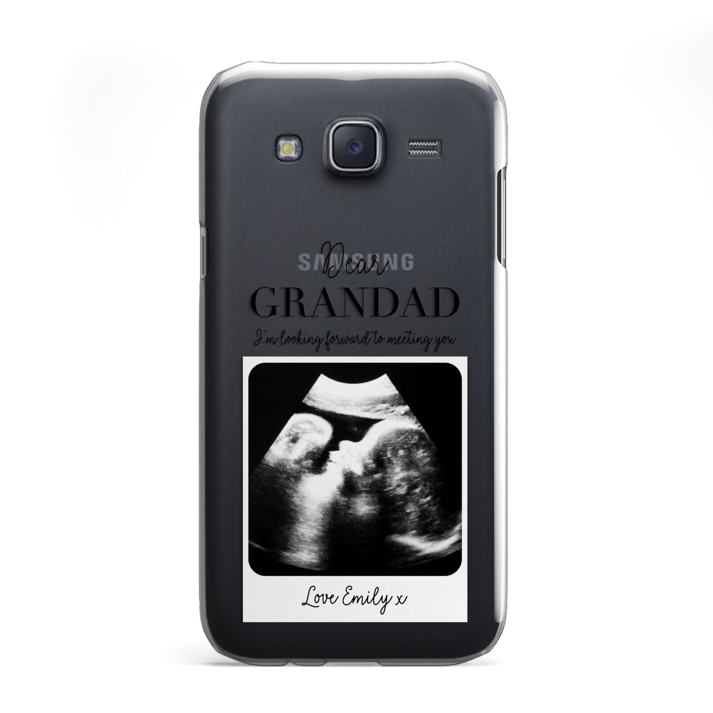 Personalised Baby Scan Photo Upload Samsung Galaxy J5 Case