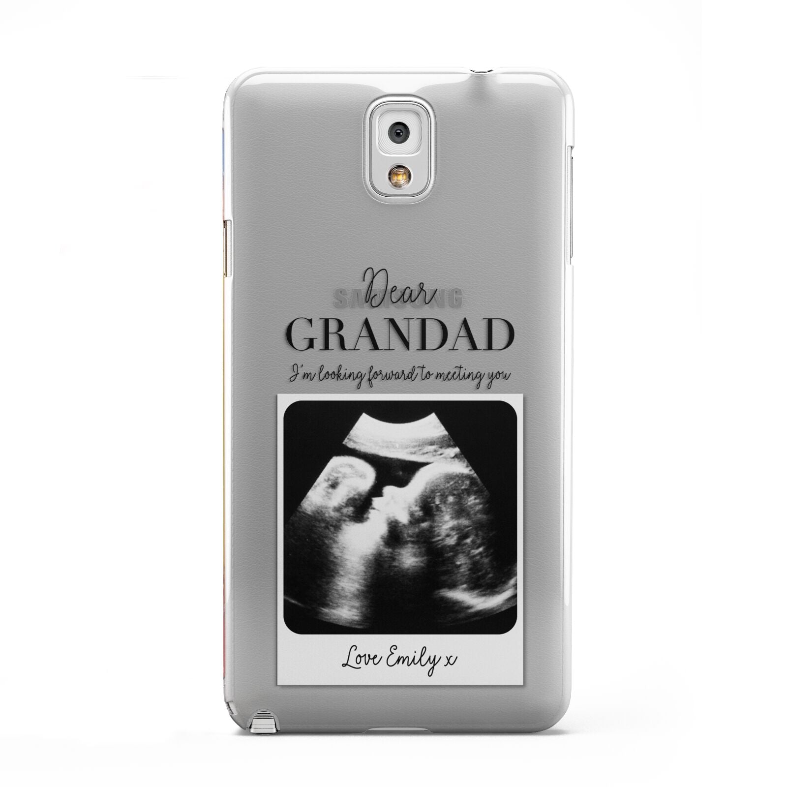 Personalised Baby Scan Photo Upload Samsung Galaxy Note 3 Case