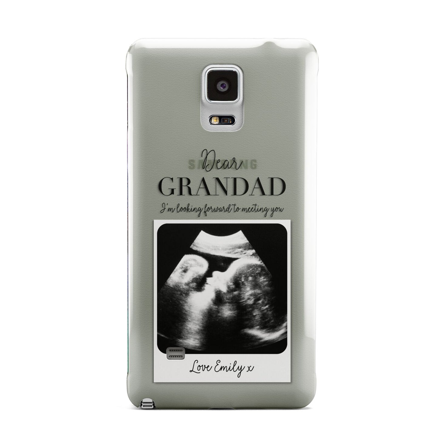 Personalised Baby Scan Photo Upload Samsung Galaxy Note 4 Case