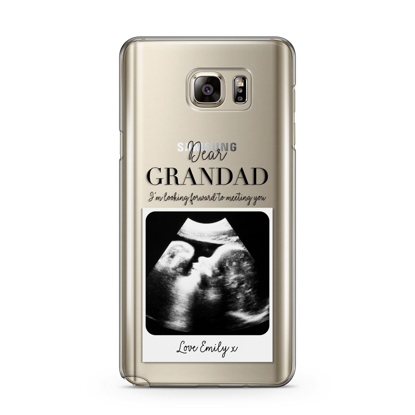 Personalised Baby Scan Photo Upload Samsung Galaxy Note 5 Case