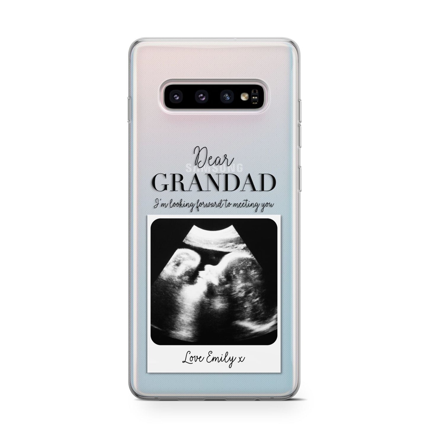 Personalised Baby Scan Photo Upload Samsung Galaxy S10 Case